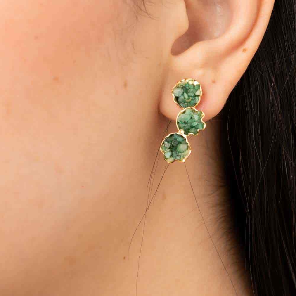 Aretes Topo Flores de Morrallas - miniatura 2