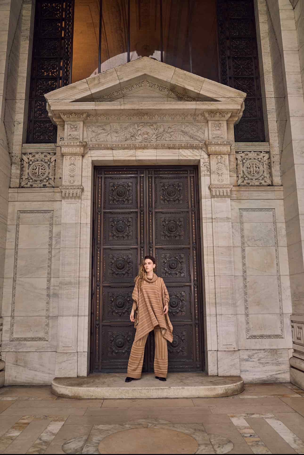PANTALON NOBU BEIGE-DORADO - miniatura 3