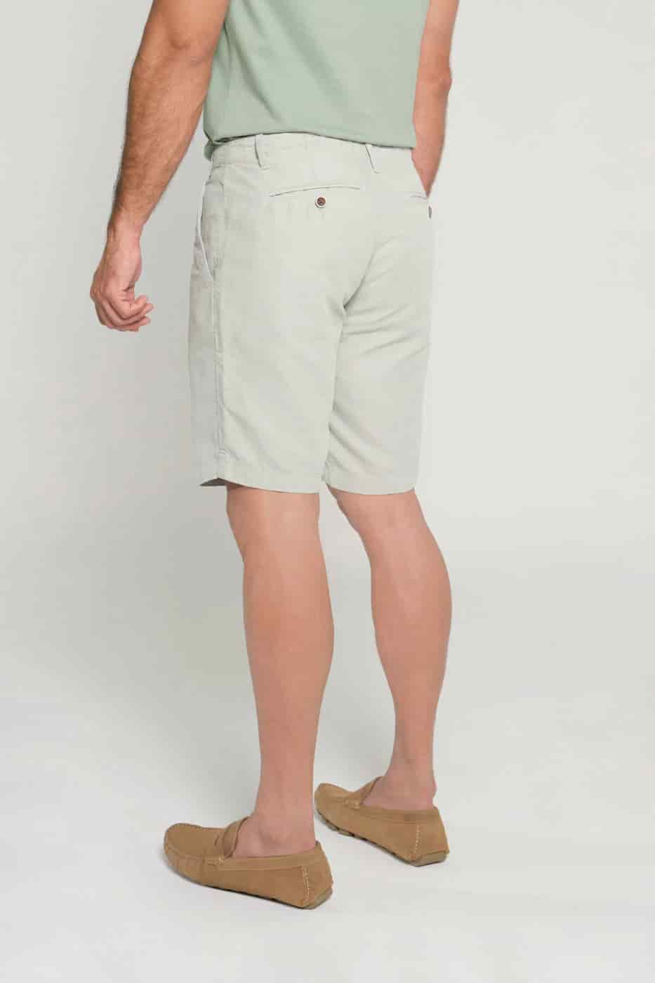 Bermuda Slim Fit Lino Sage - miniatura 6