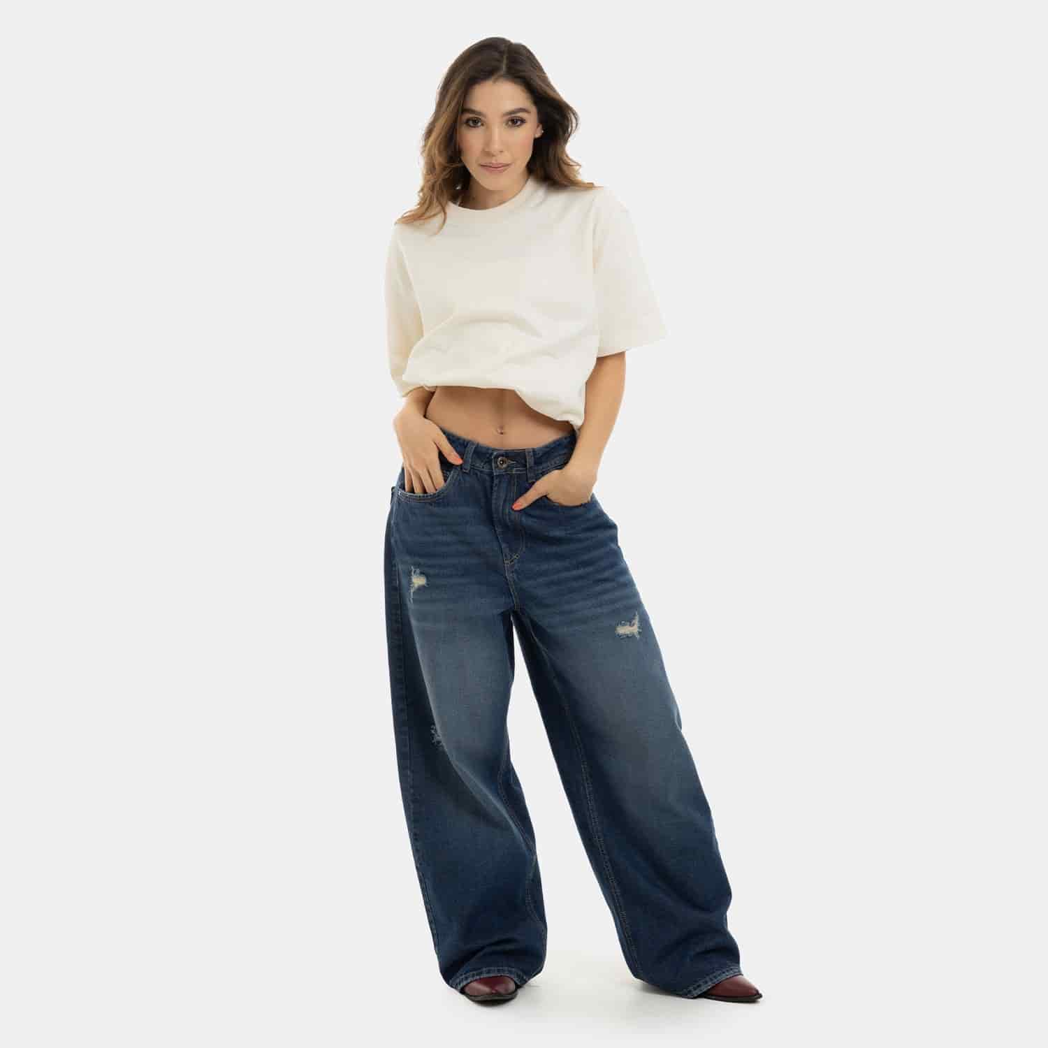 Oversized Flow Denim Deep Blue - miniatura 1