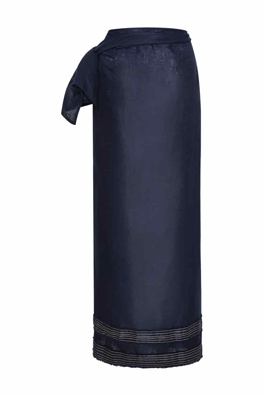 Falda salina azul navy - miniatura 3