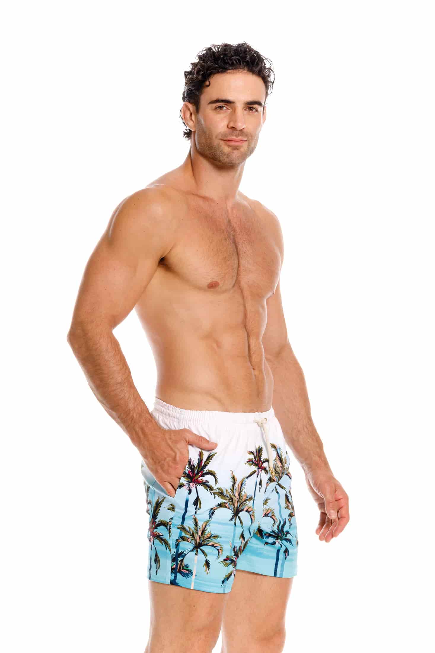 Pantaloneta Hombre Atardecer Azul - miniatura 3