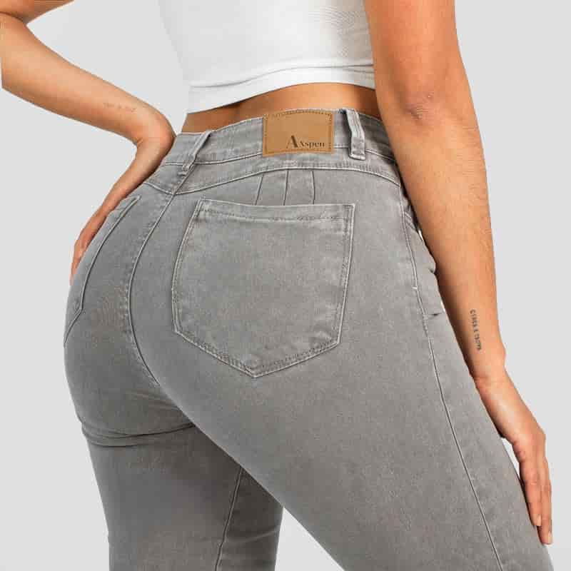 Pantalòn Drill Axspen Flare Ax-2651 gris - miniatura 3