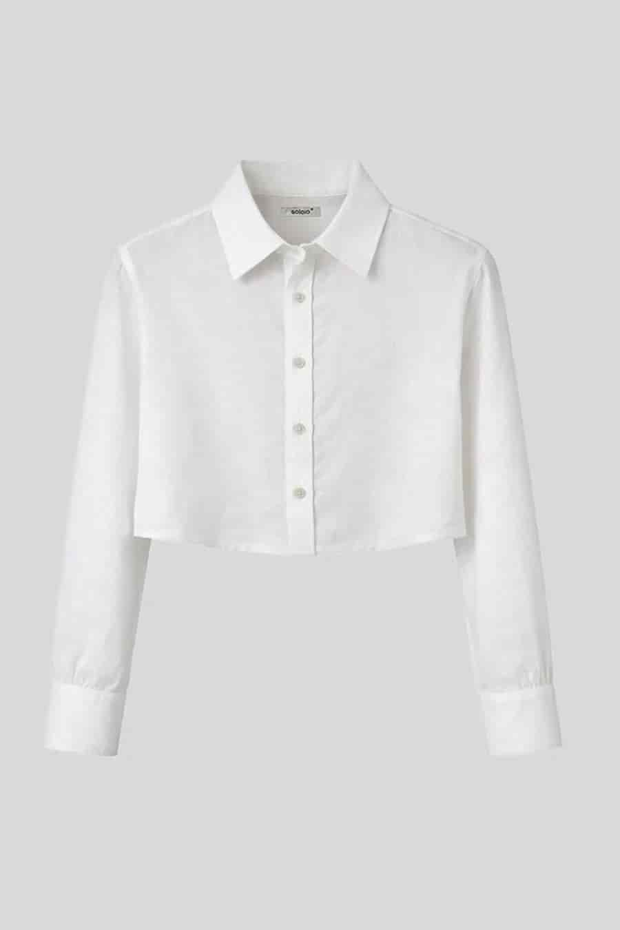 Women's shirt linen baku white - miniatura 3