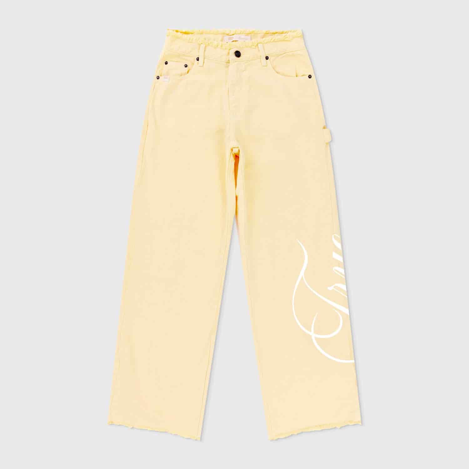 Mid-Rise Pants - Butter Yellow - miniatura 1
