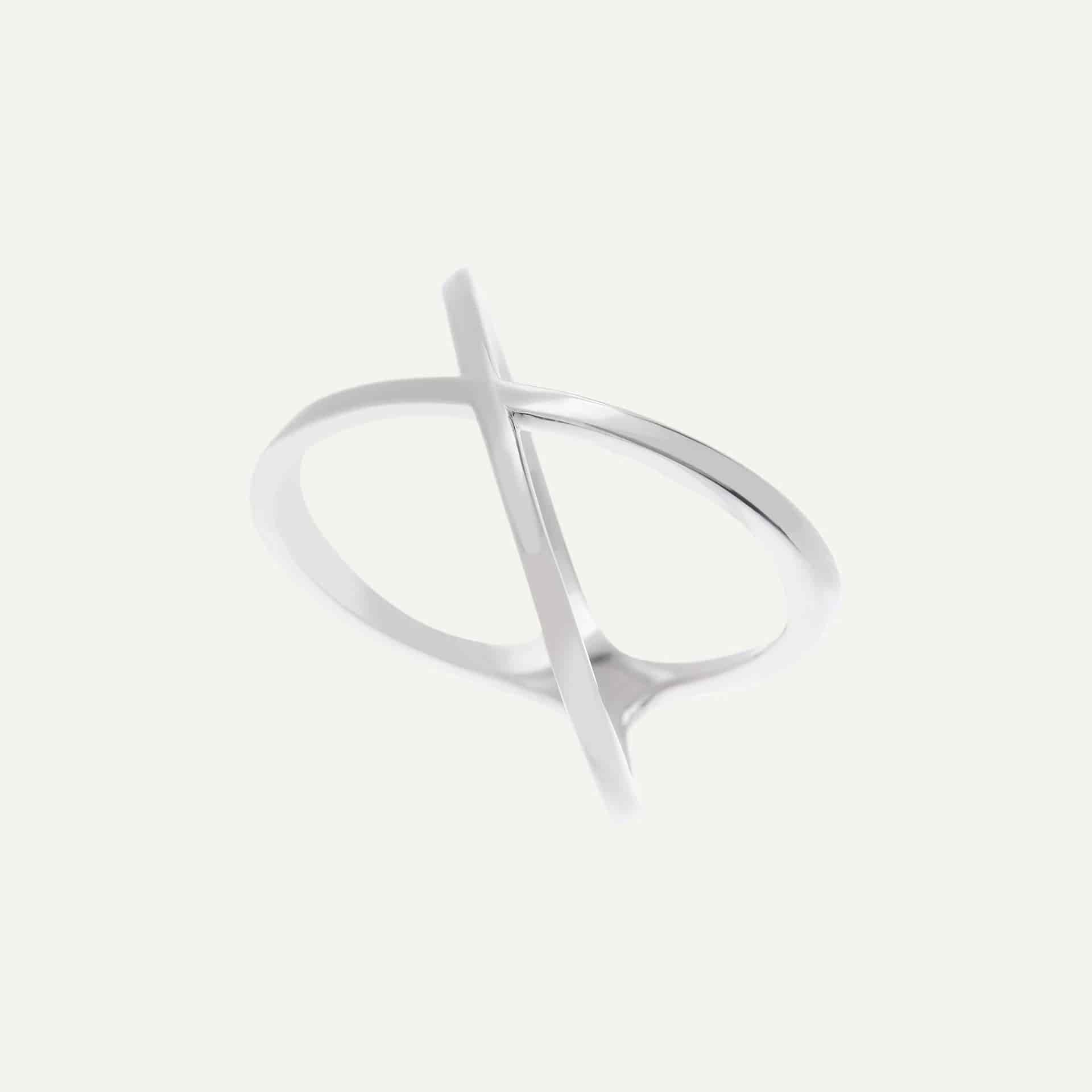 Anillo Big X liso - miniatura 4