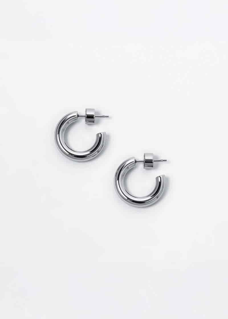 Poly Hoops Plateado - miniatura 6