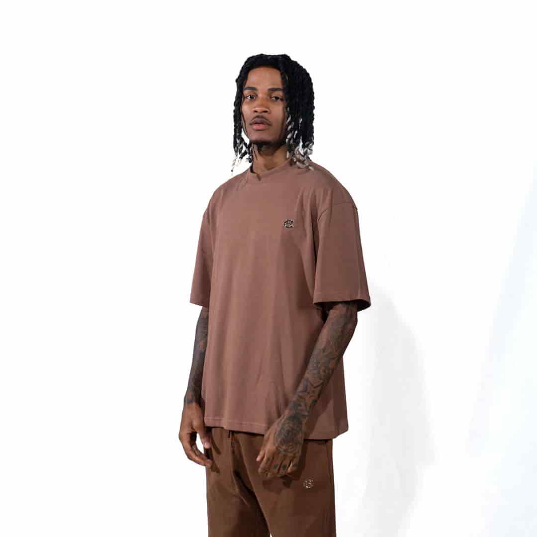 Camiseta Oversize Chocolate | Basics Chrome - miniatura 4