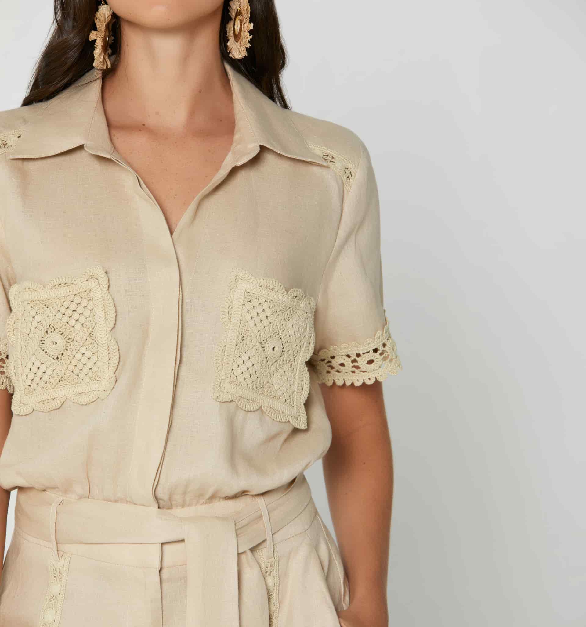 Enterizo short con crochet - miniatura 3