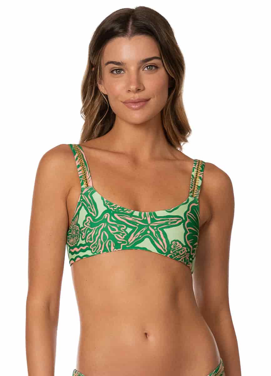 Maaji Soft Coral Nalai Sporty Bralette Bikini Top - miniatura 2