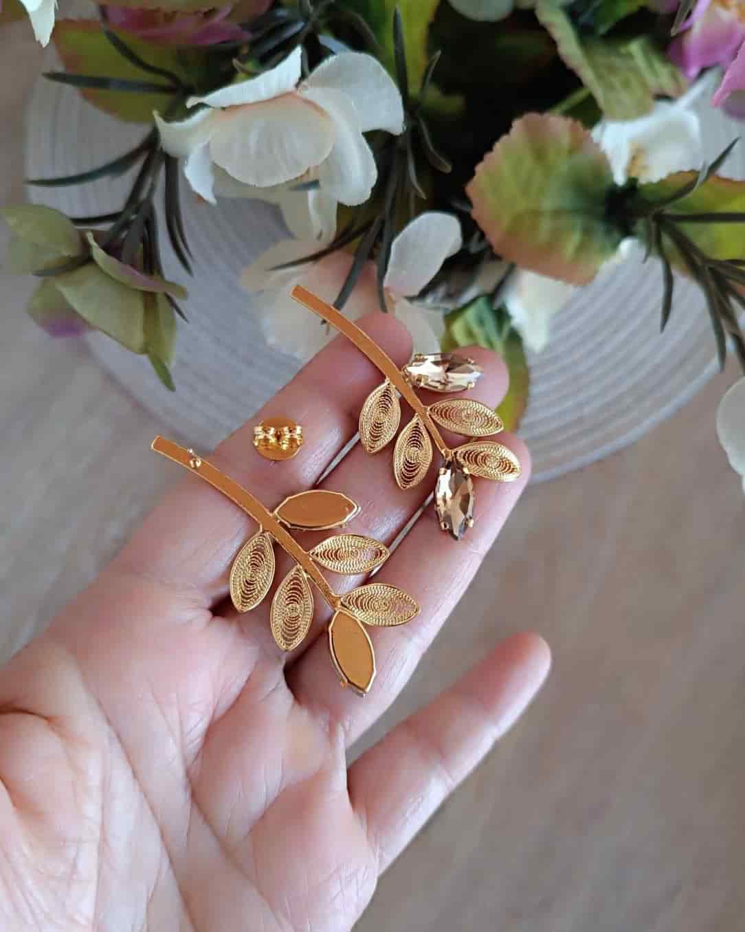 Aretes en filigrana con cristales, Candelaria - miniatura 6