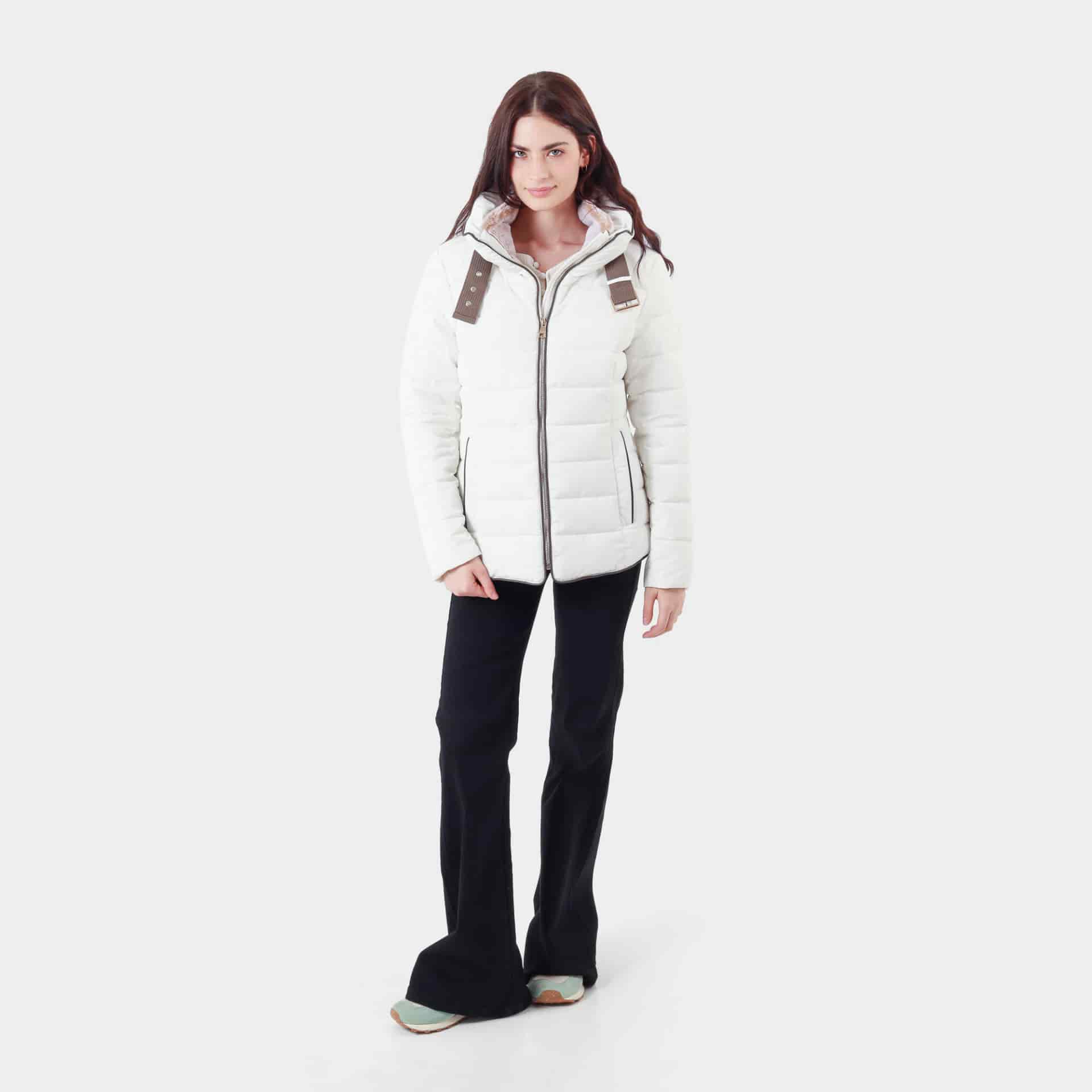 Chaqueta acolchada cuello alto con capucha interna - miniatura 19