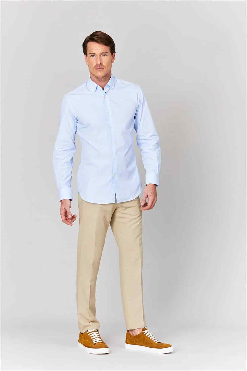 Men's cotton striped shirt - miniatura 6