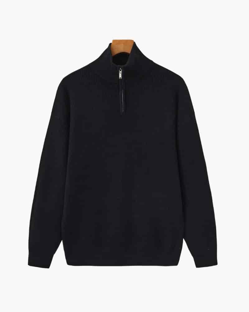 Refined Half-Zip Knit Pullover - miniatura 1