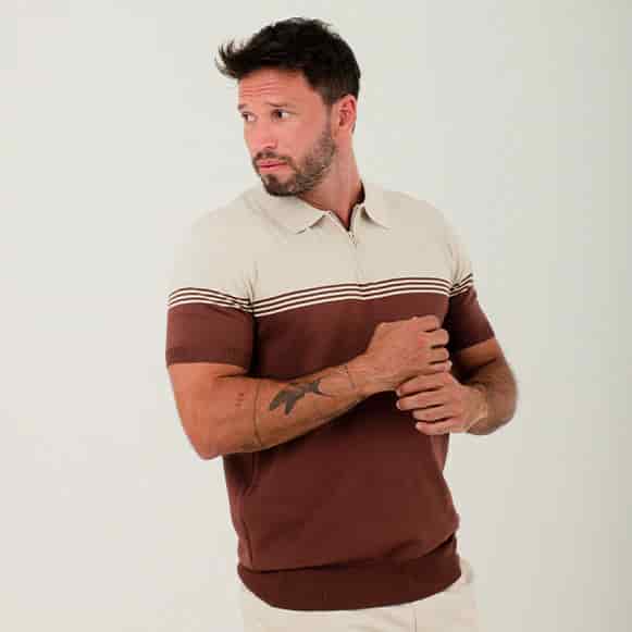 SUETER POLO MODA TEJIDO HOMBRE - miniatura 4