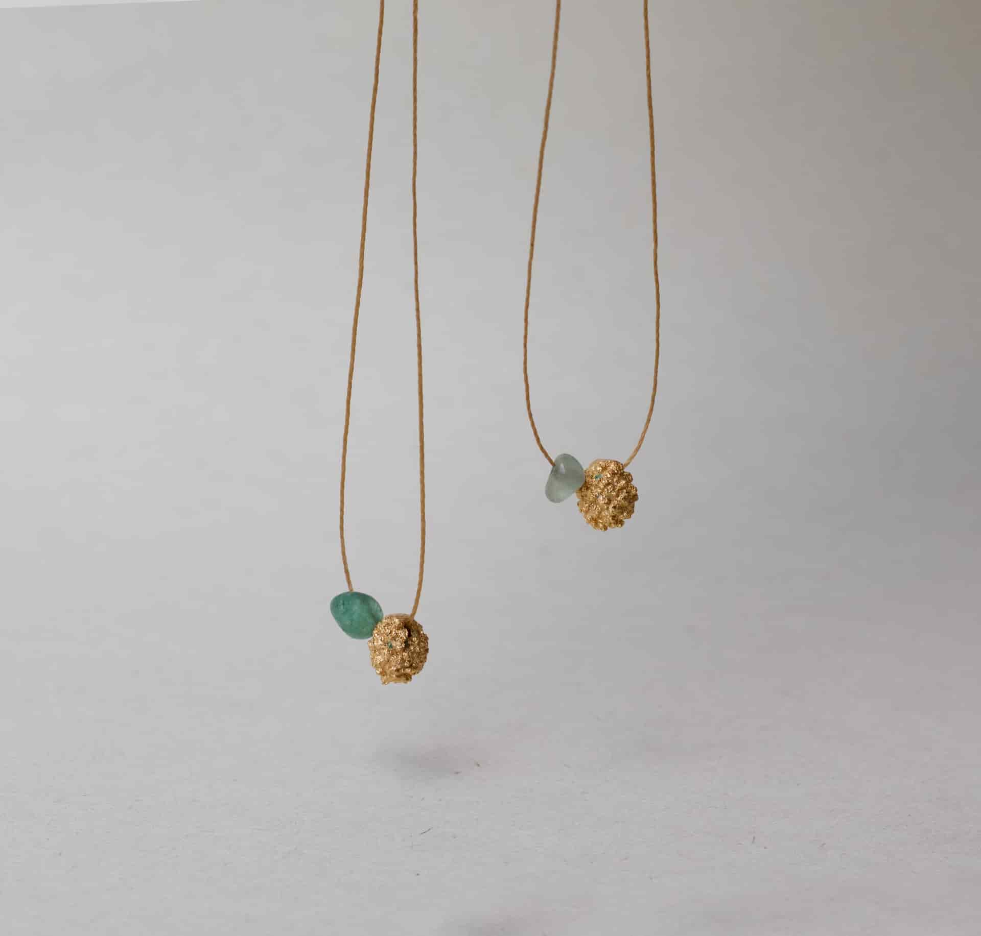 Collar semilla y piedra - miniatura 1