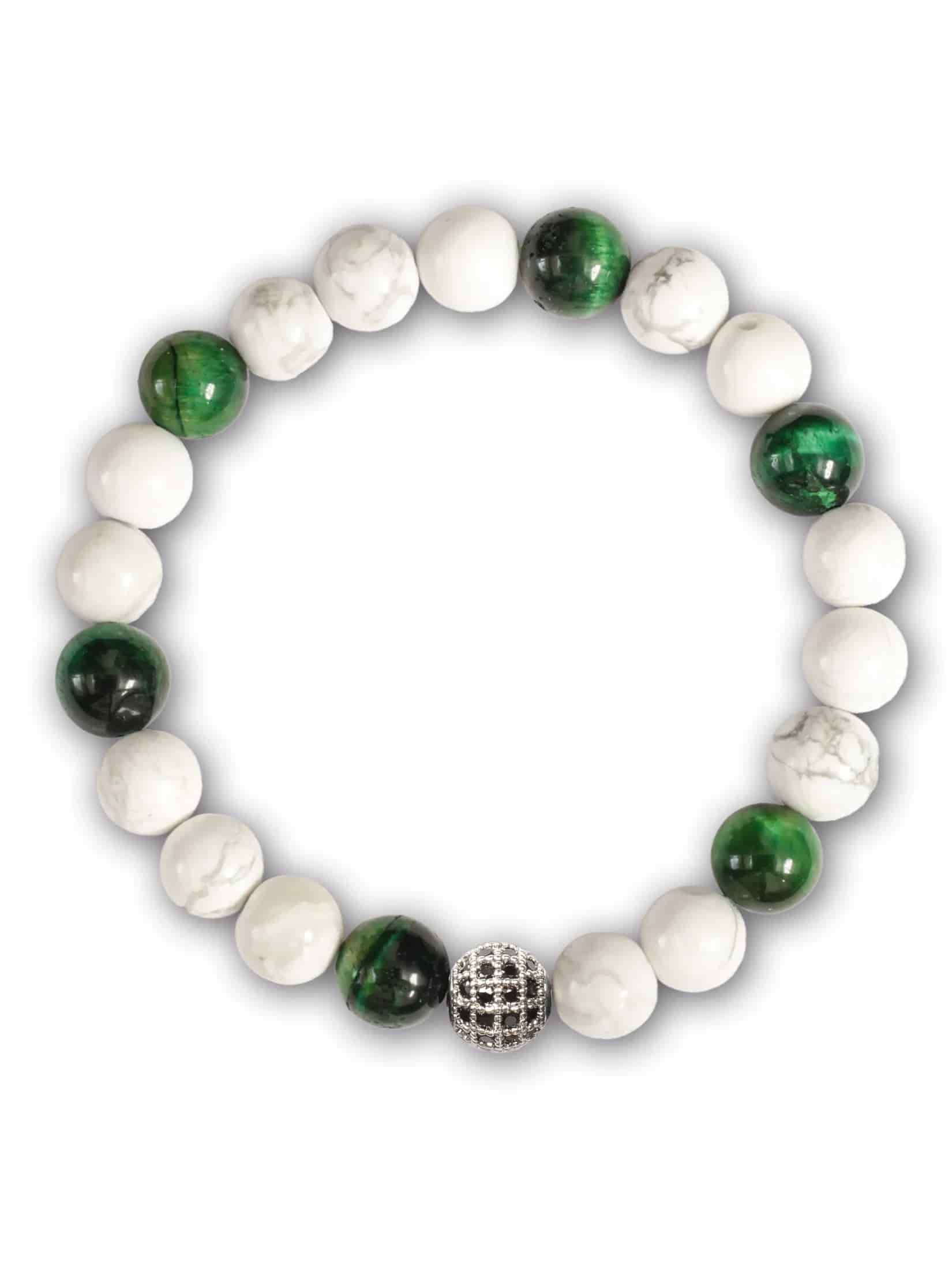 Brazalete Tigre Blanco 8mm - miniatura 1