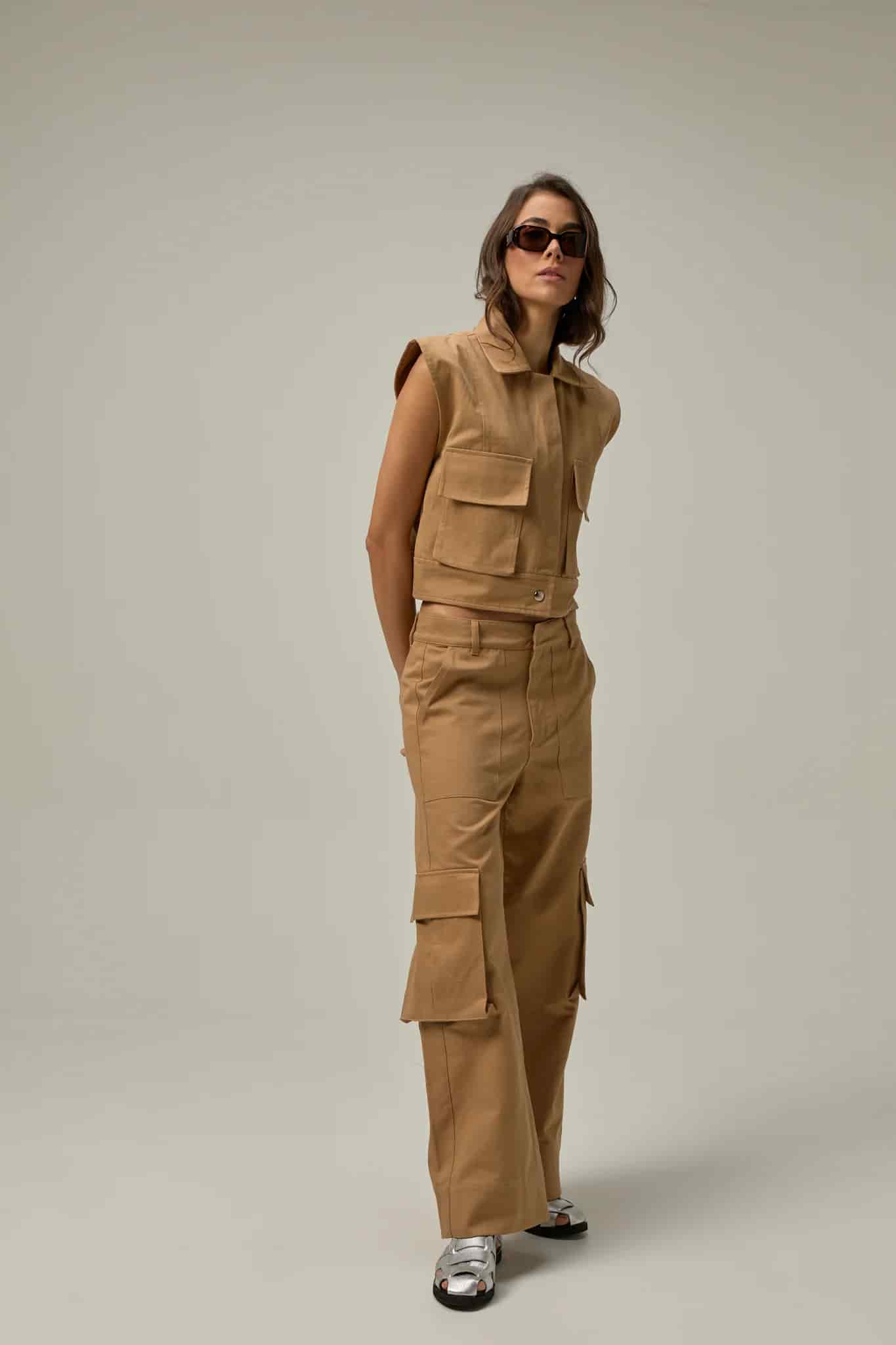 Chaleco Irene | Khaki - miniatura 11