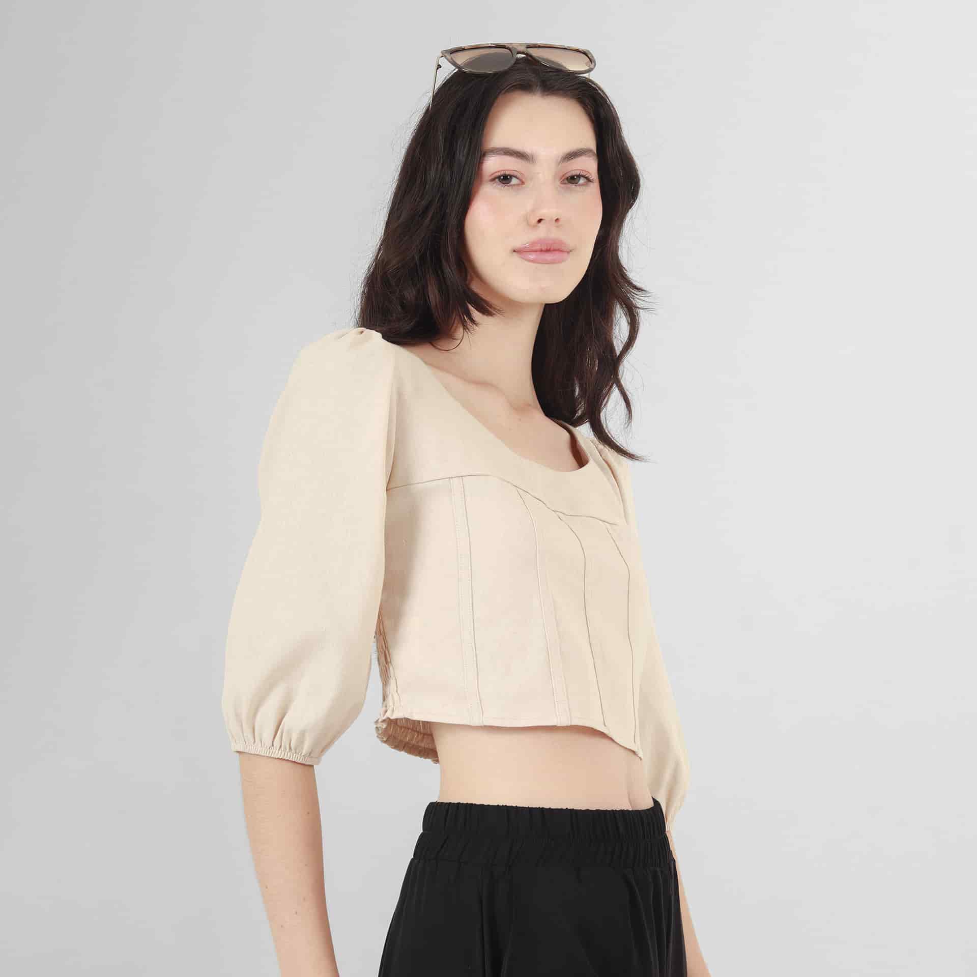 Blusa Cuello Redondo Manga 3Cuartos - miniatura 10