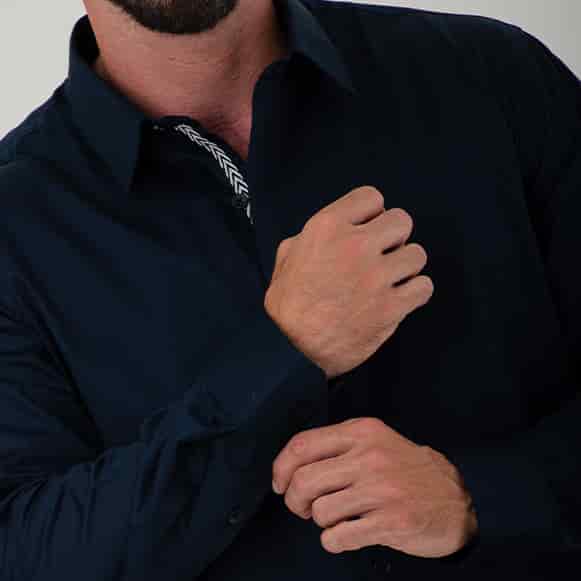 CAMISA ML 100% ALGODON HOMBRE - miniatura 10