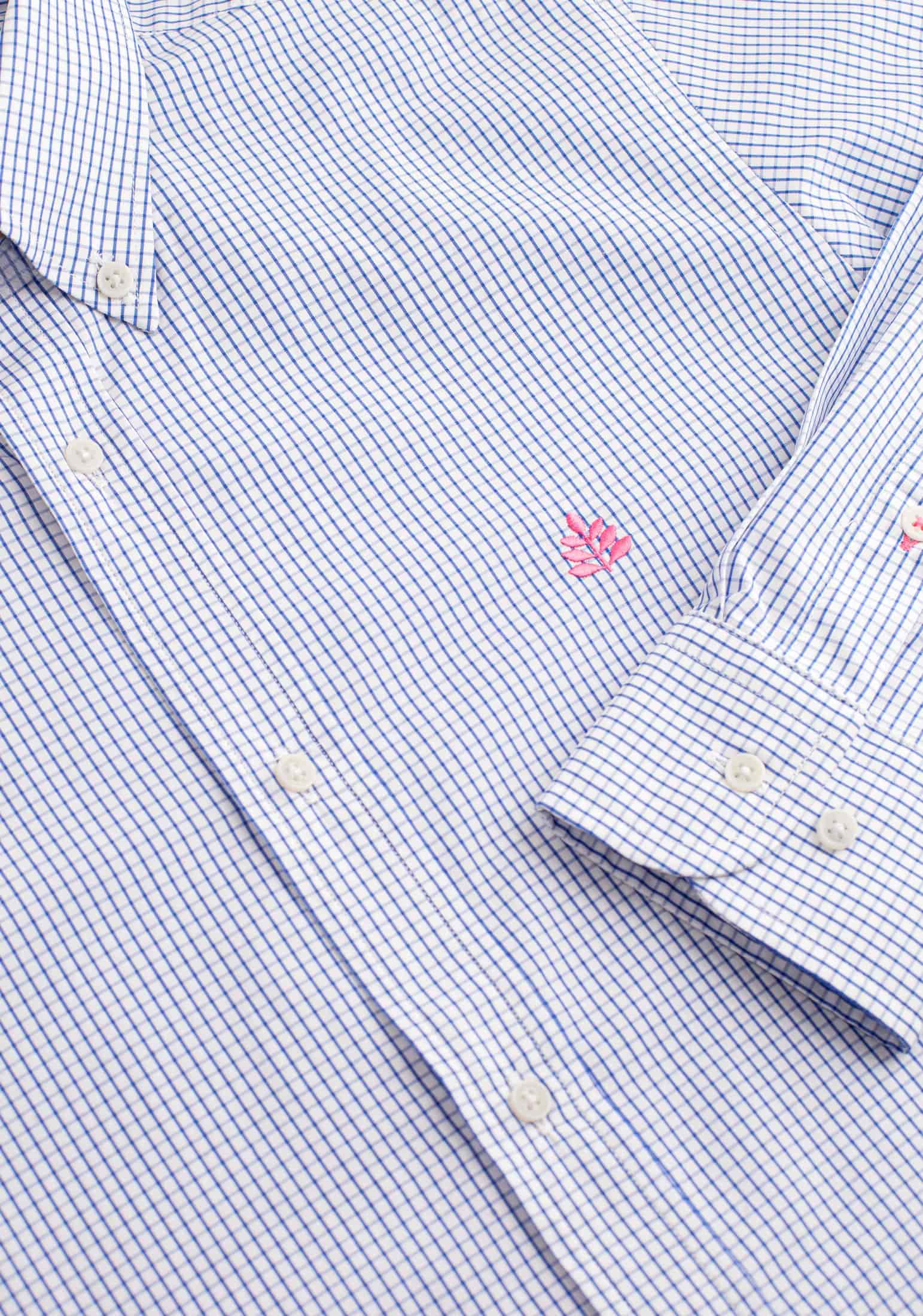 Camisa H CBD Cuadros L-Fuc Azul Med - miniatura 3