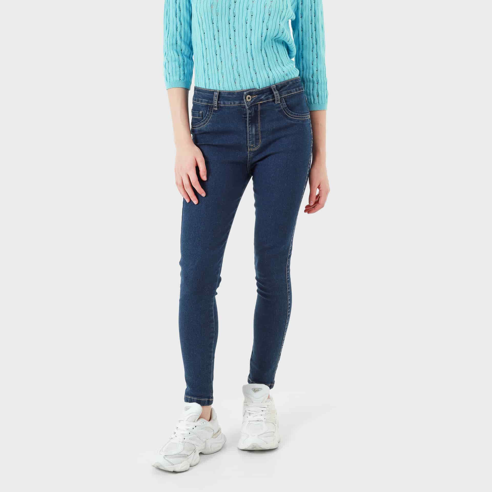Jean skinny tiro medio 5 bolsillos - miniatura 6