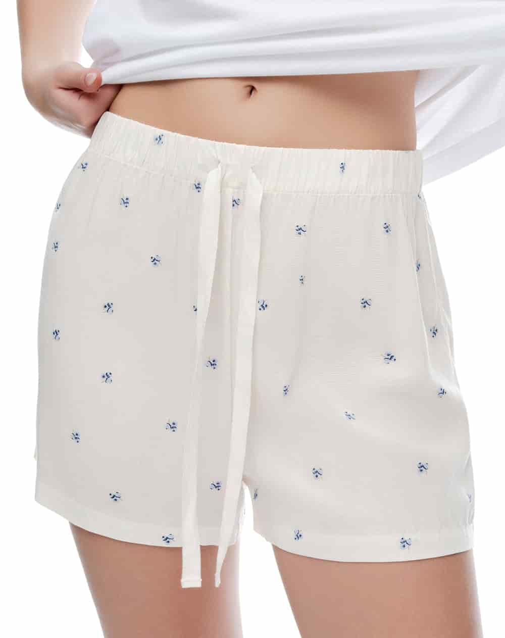 Short blanco estampado mujer - miniatura 5