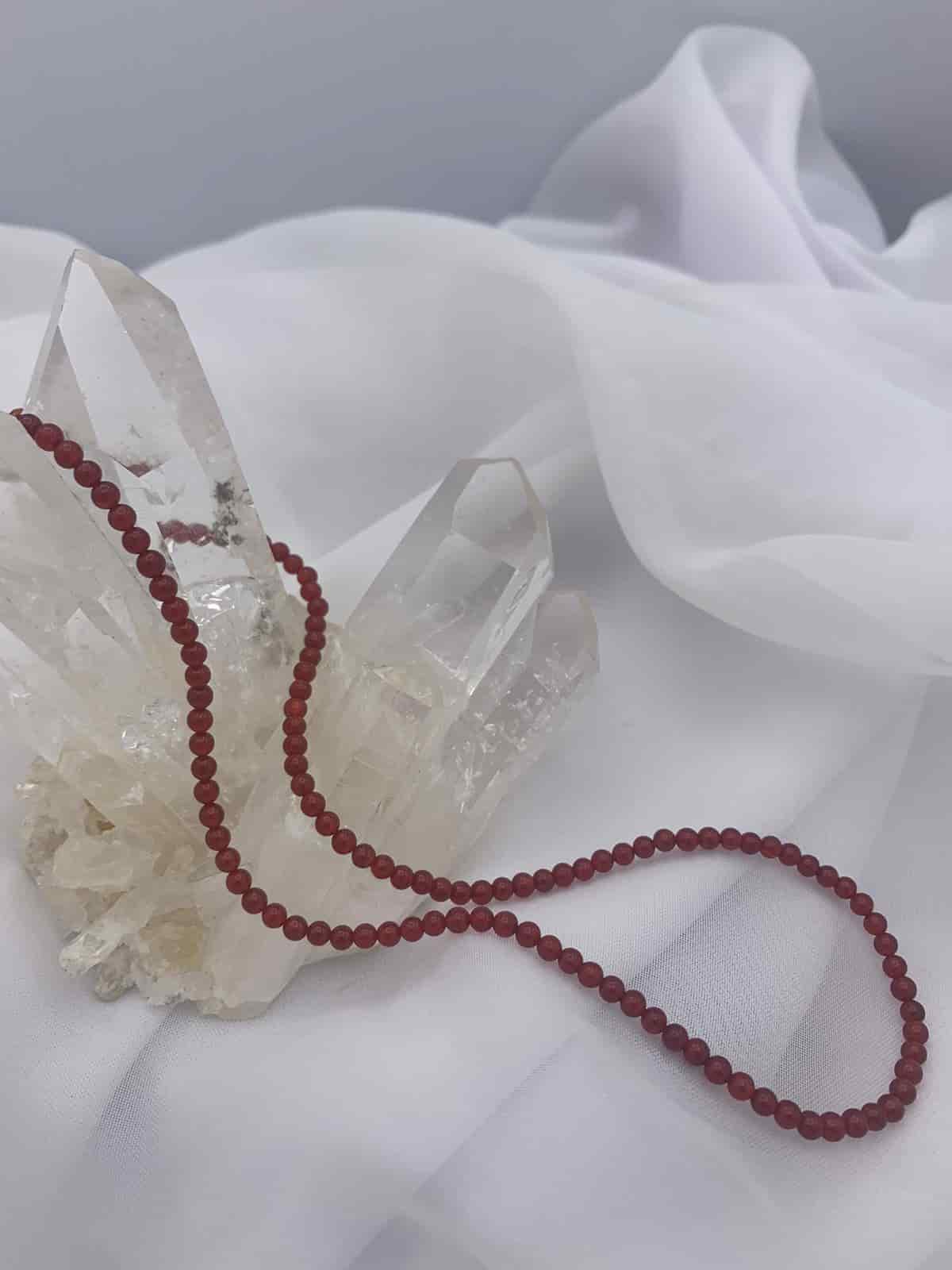 Collar Cornalina Mini Piedra 40 cm - miniatura 1
