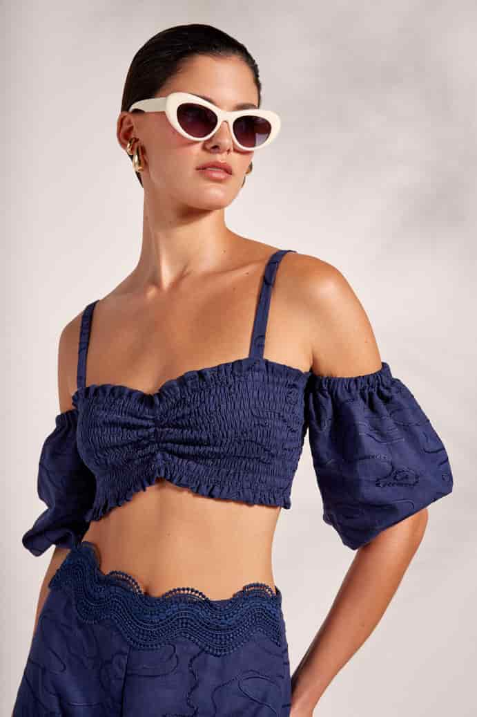 JADE TOP NAVY BLUE - miniatura 3