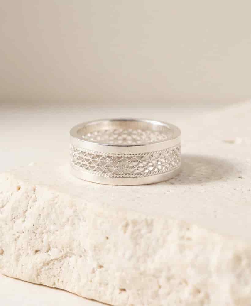 Argolla Filigrana en plata - miniatura 1