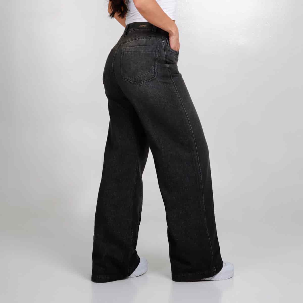 Jean Axspen Wide Leg Ax-2710 Gris - miniatura 2