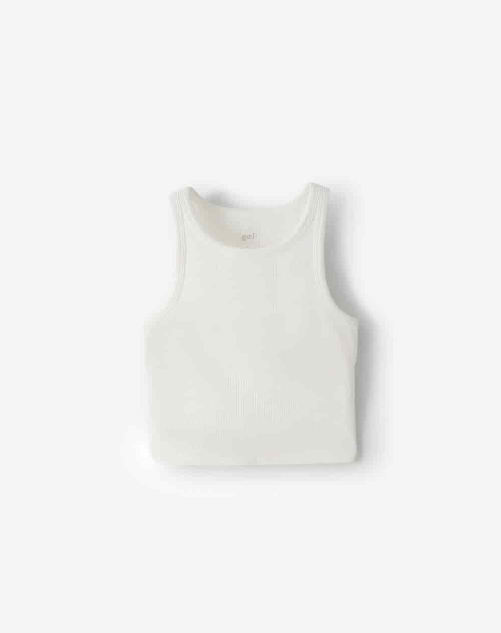 Camiseta slim blanca mujer - miniatura 1