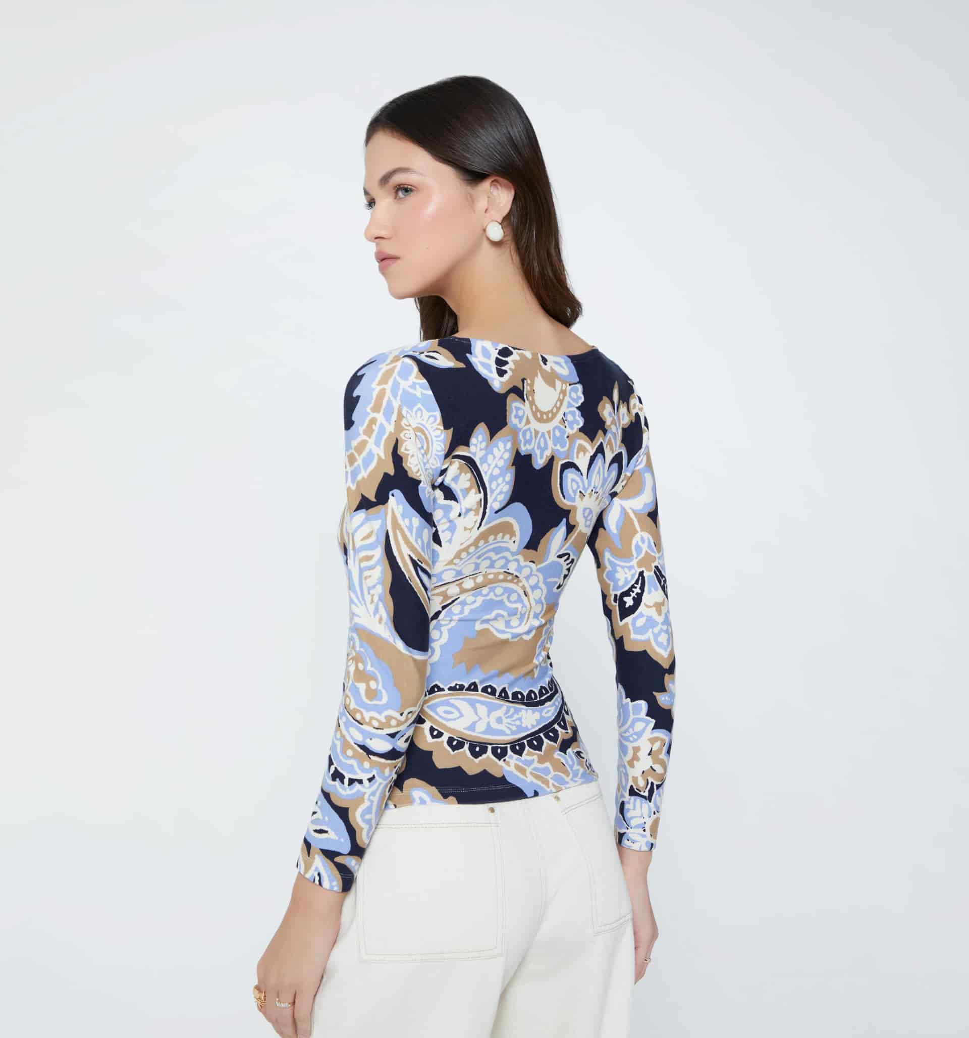 Blusa  escote cuadrado - miniatura 4