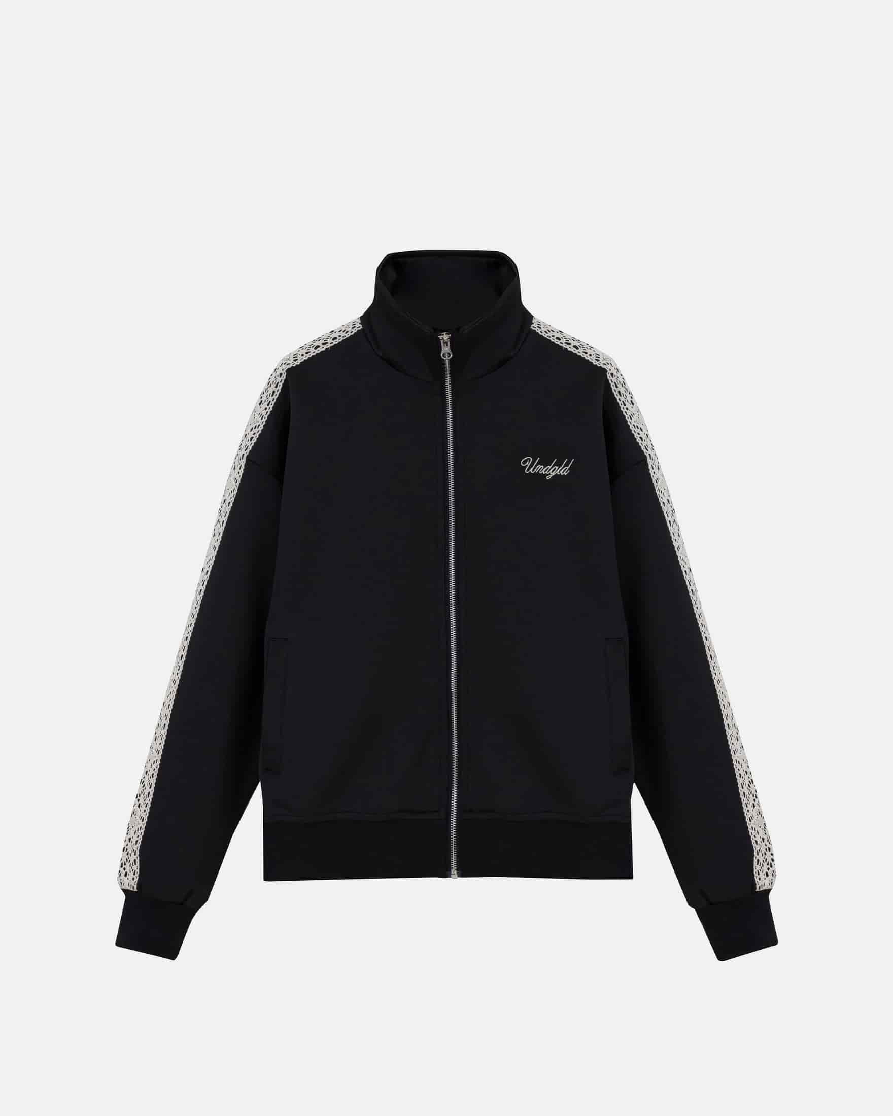 Basics Undgld Lace-panel Track Jacket Black - miniatura 1