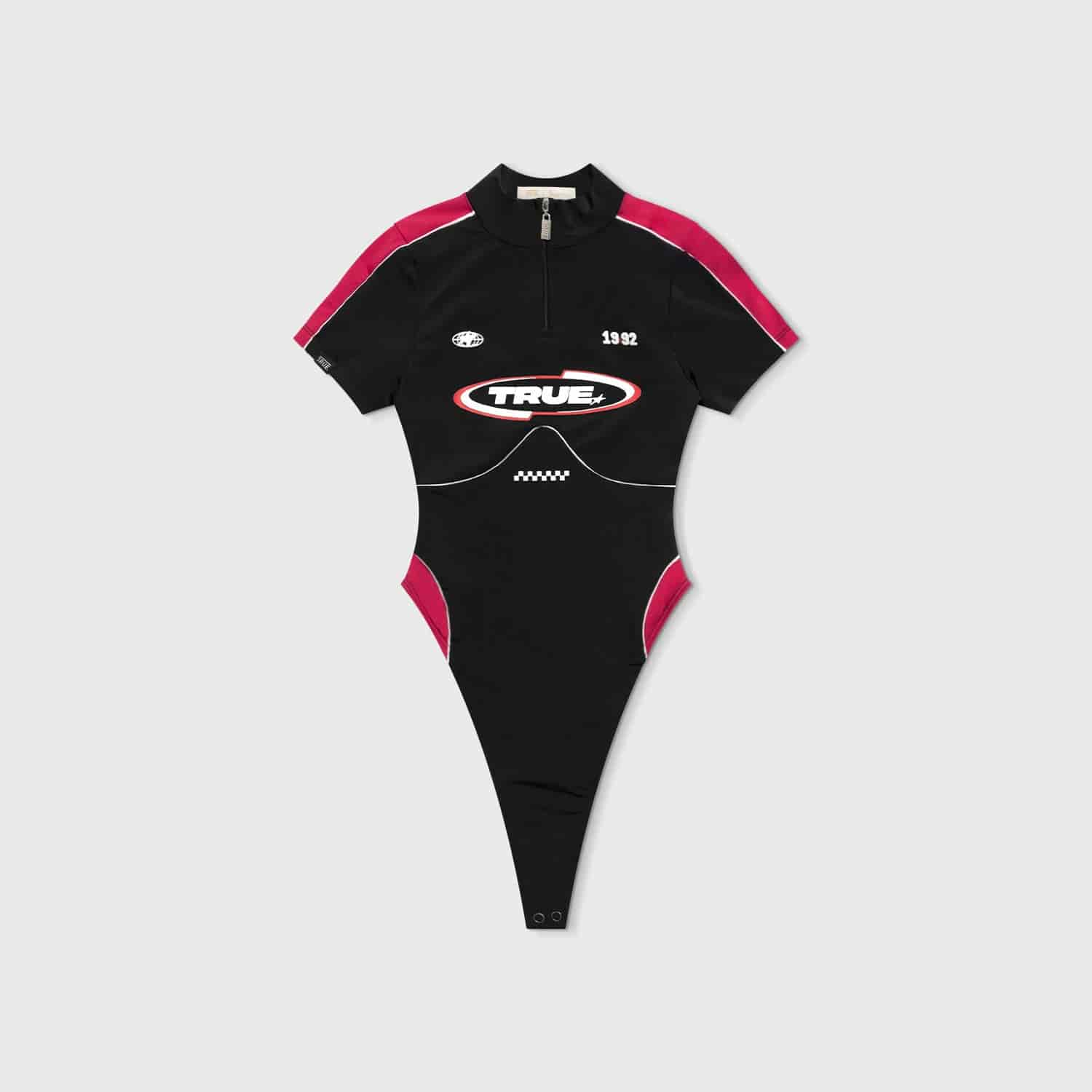 Racing Open Back LS Bodysuit - Black - miniatura 1