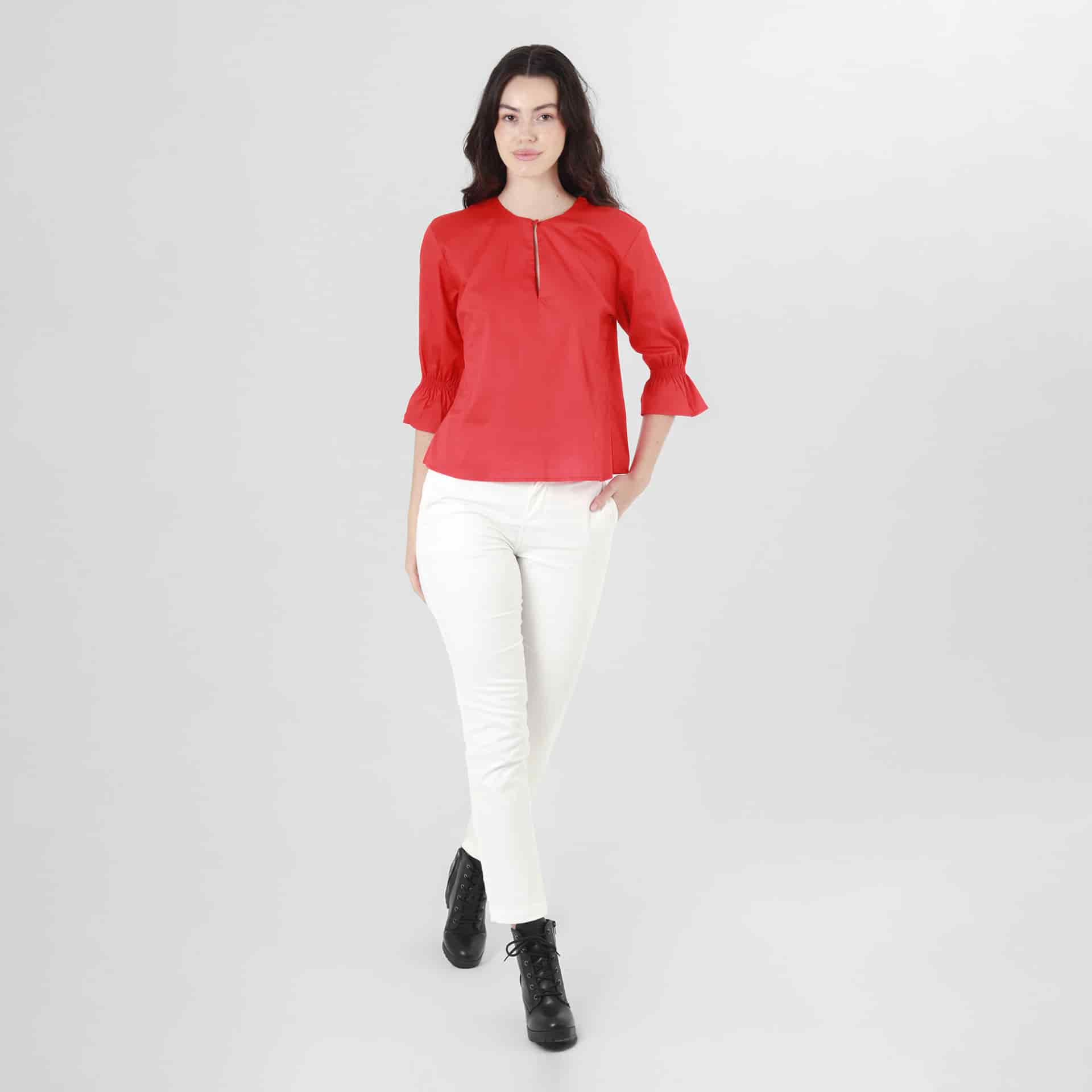 Blusa Cuello Redondo Manga 3Cuartos - miniatura 10