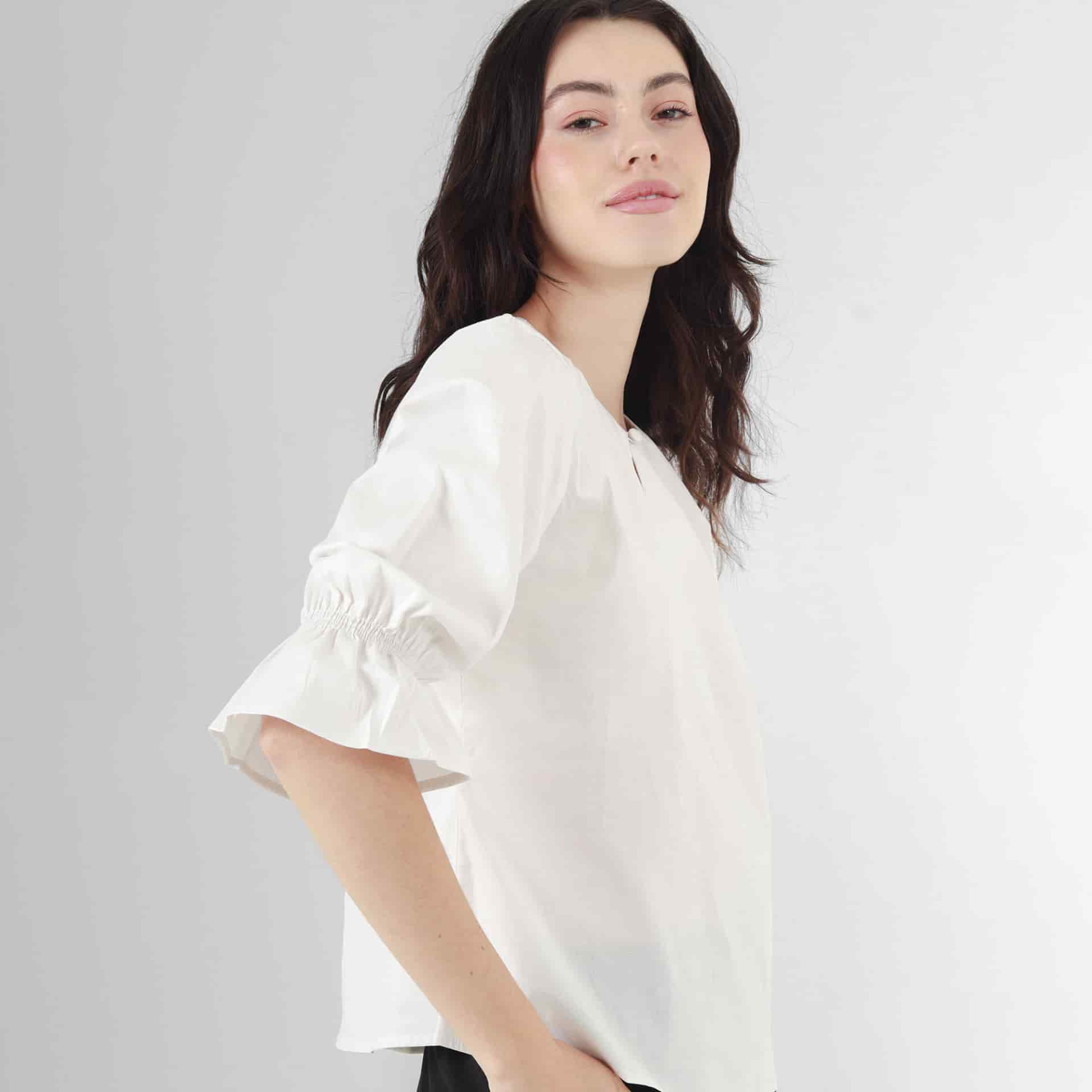 Blusa Cuello Redondo Manga 3Cuartos - miniatura 3
