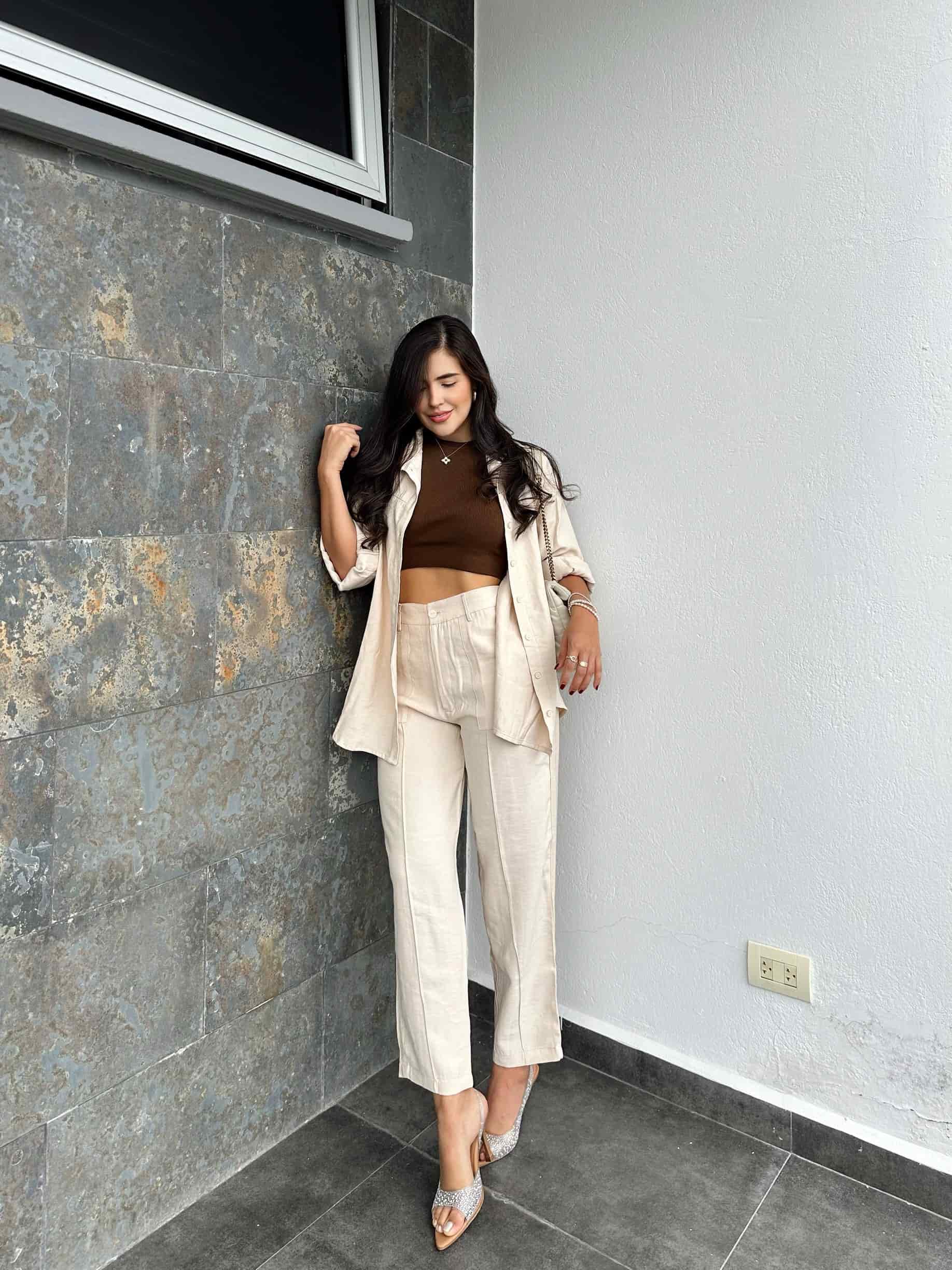 PANT ALBERTA BEIGE - miniatura 2