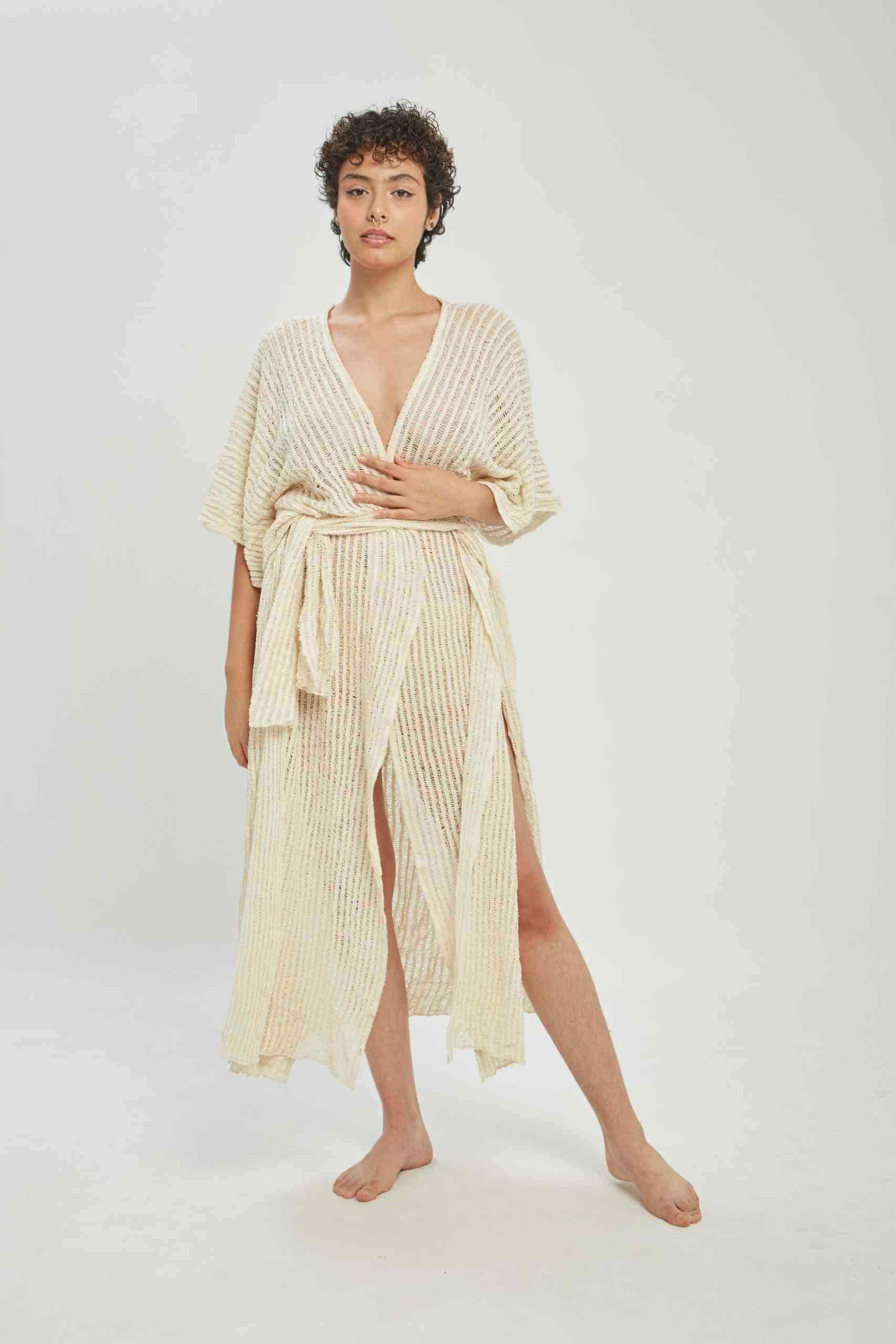 Kimono tropical largo - miniatura 1