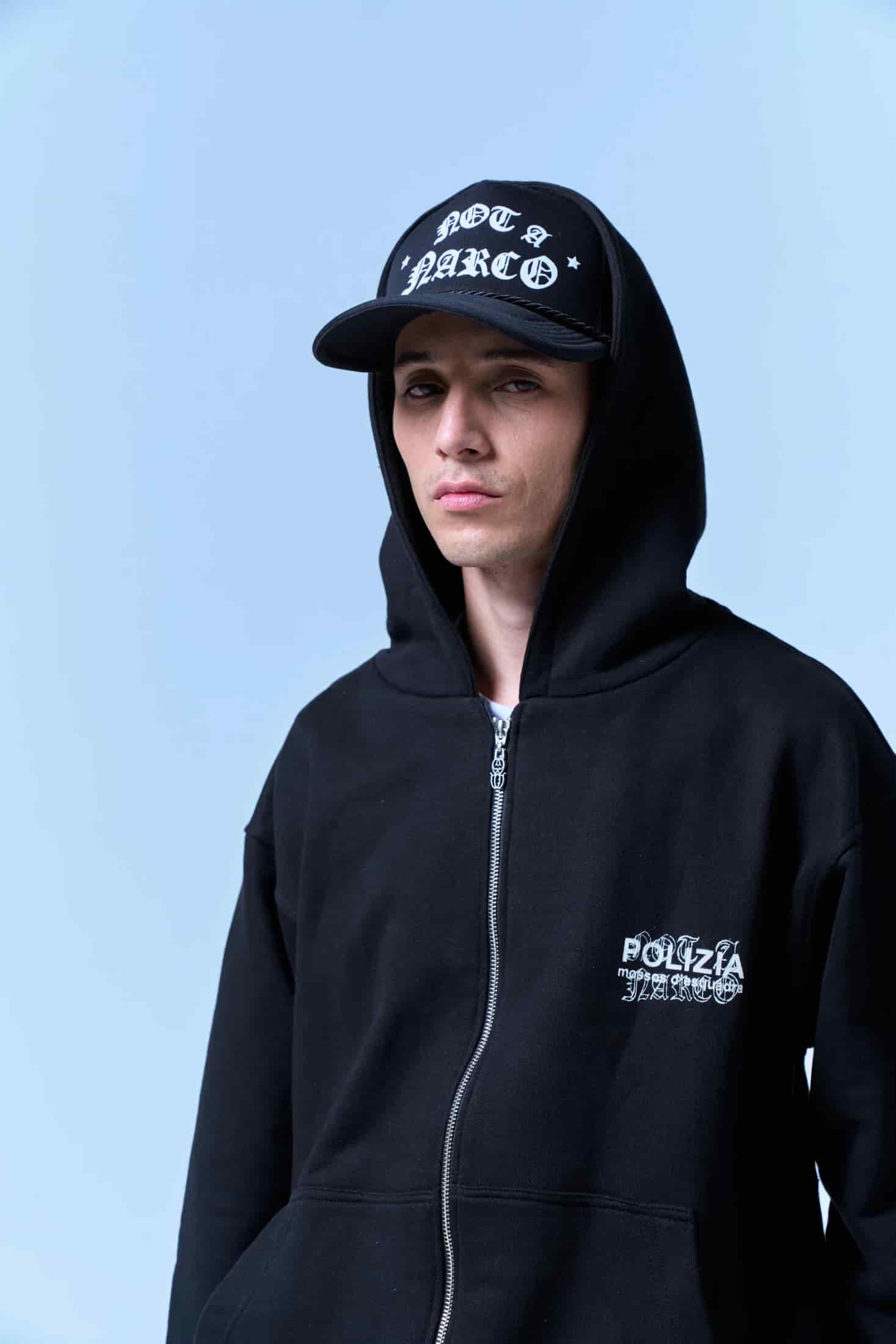 POLIZIA BLACK FLARED SWEATPANTS - miniatura 11