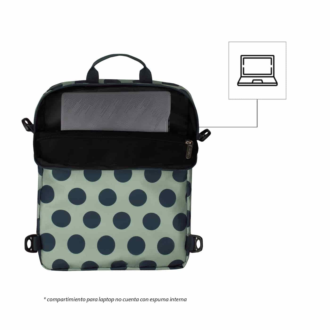 Bolso Manos Libres Convertible a Morral Citybags ULTRA Dots - miniatura 6