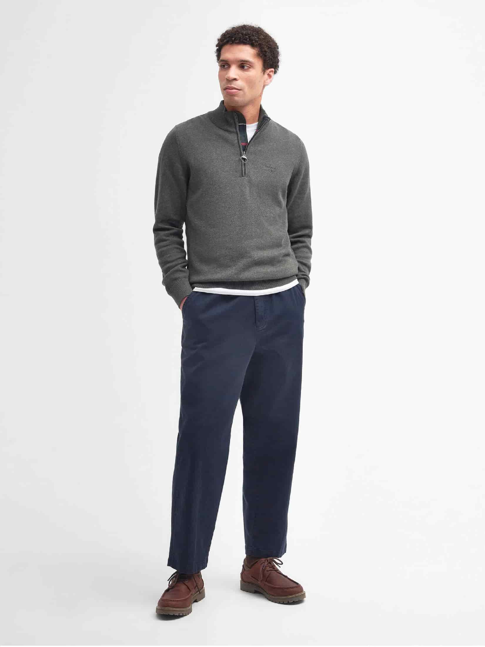 Cotton Quarter-Zip Jumper - miniatura 11