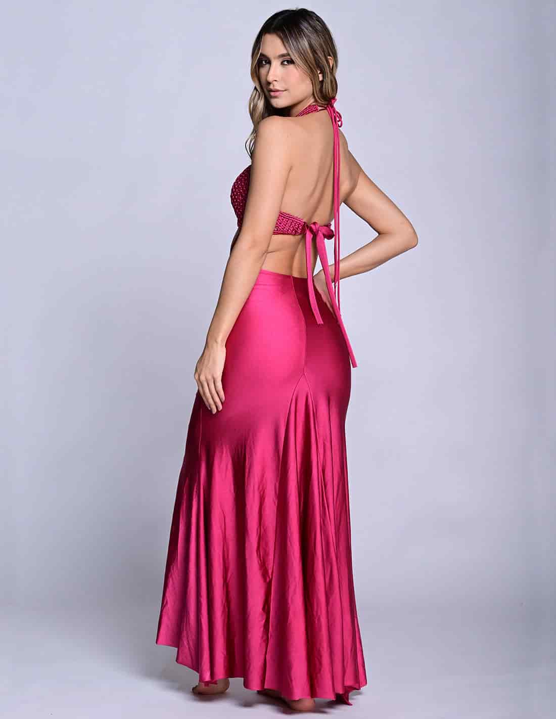 Vestido Kai Burgundy - miniatura 2