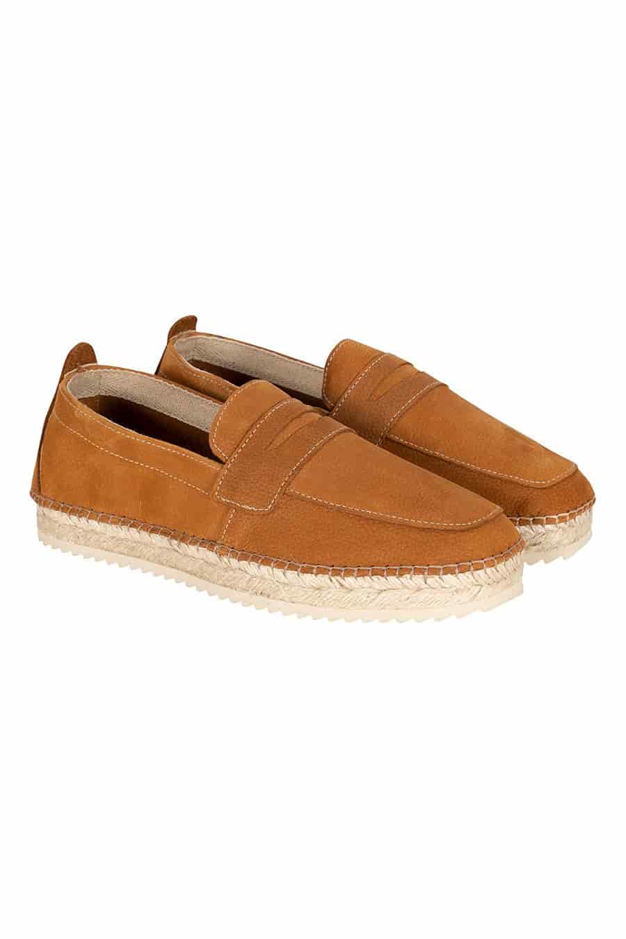 Men's leather espadrille leather masked - miniatura 1
