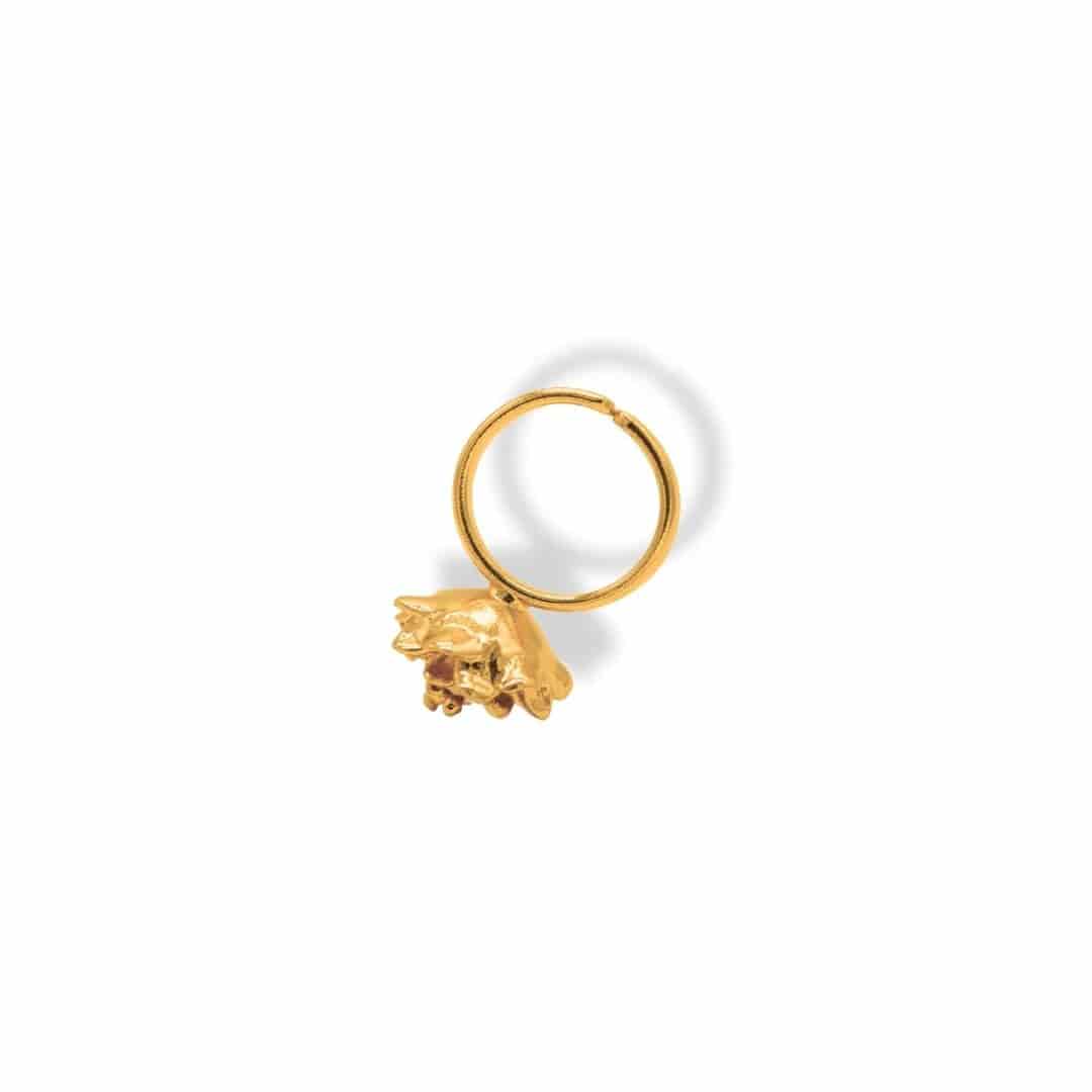 Anillo con flor de cactus pequeño - miniatura 3