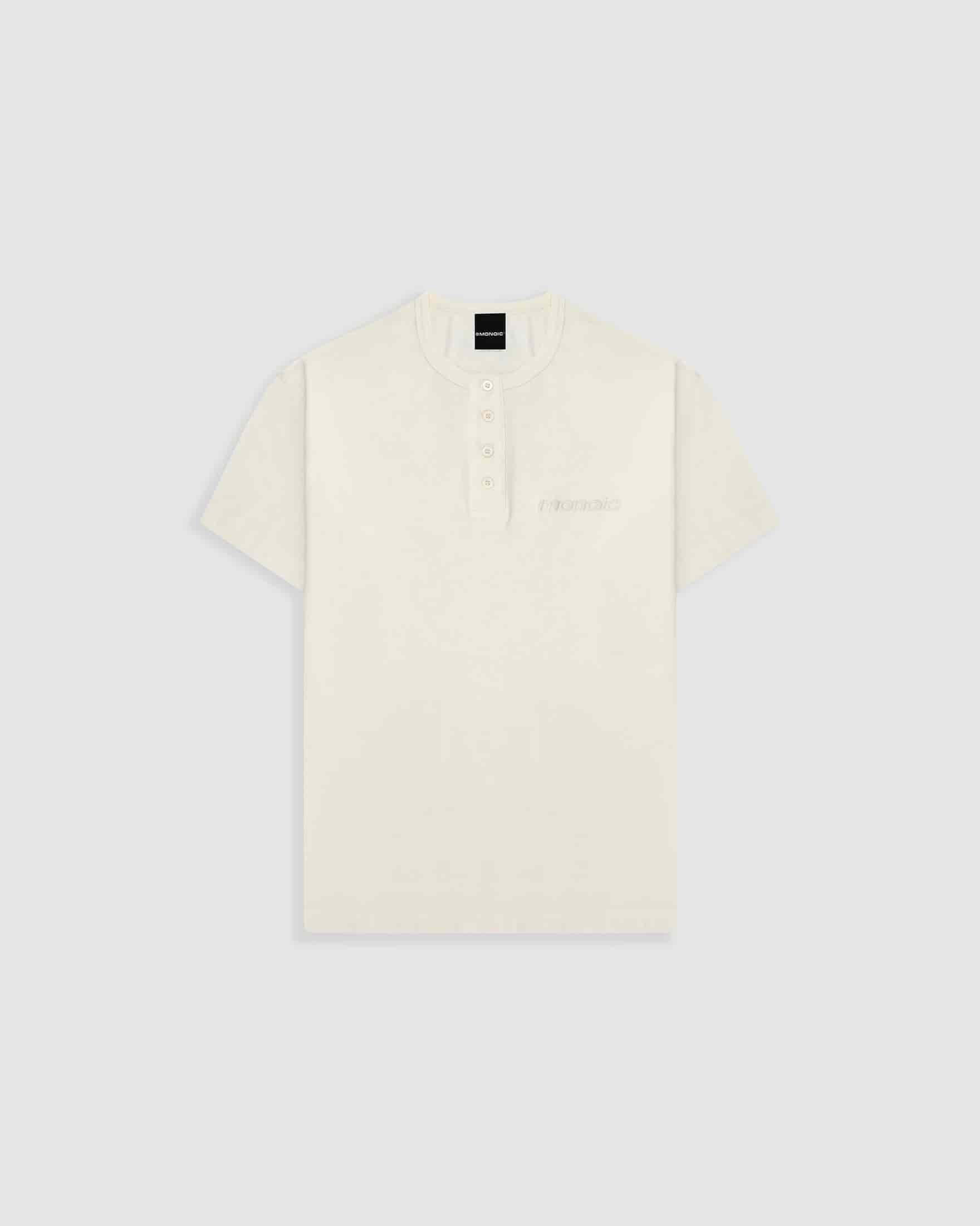 Camiseta Henley – Off White - miniatura 1
