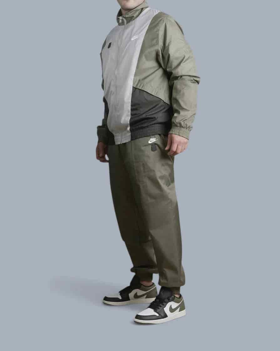 CONJUNTO CHAQUETA/SUDADERA VERDE NIKE - miniatura 1