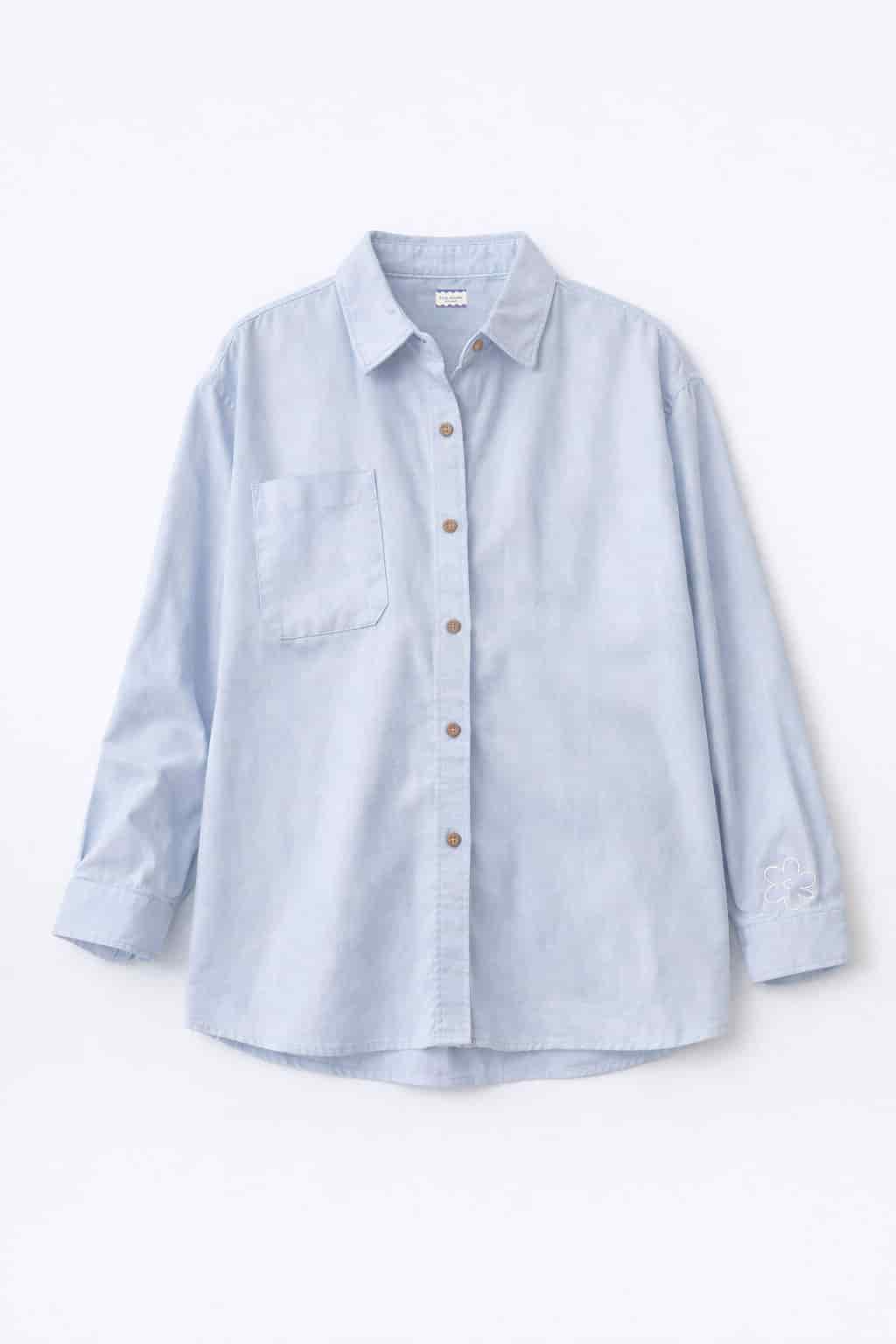 Camisa flor azul - miniatura 5