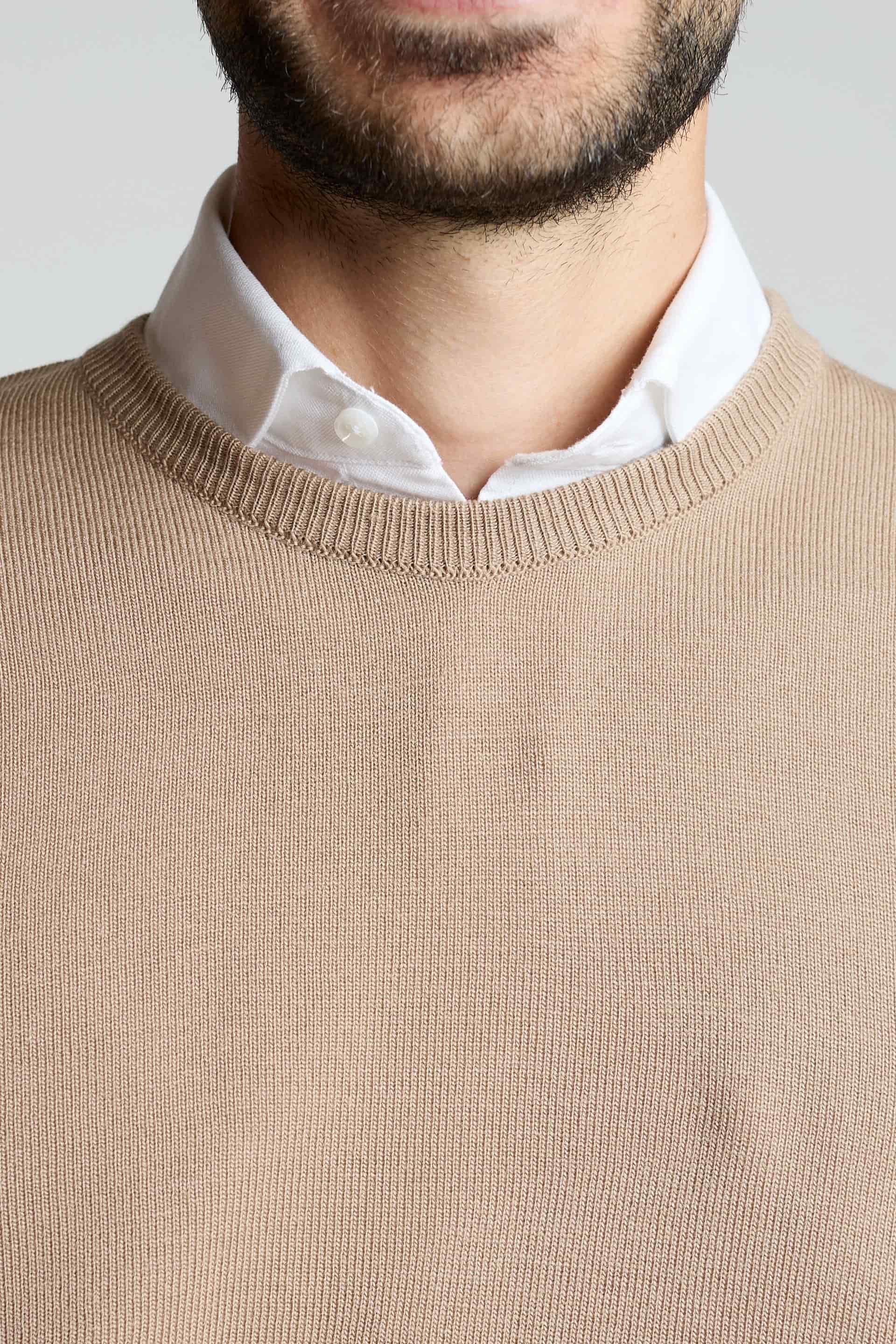 Sueter tejido básico beige - miniatura 5