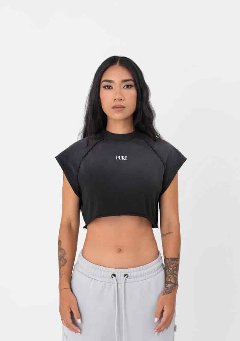 Atelier Black washed Crop top - miniatura 2